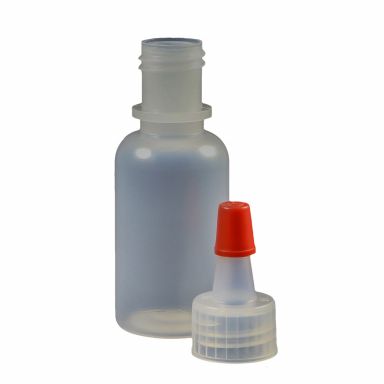 JG0.5BC-YC - 0.5 oz. Bottle w/ Yorker Cap & Red Tip Cap - Pack of 10 pcs