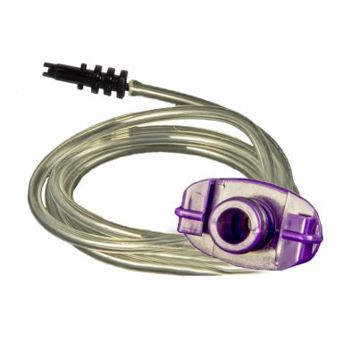 JG10A-XP - 10 cc Standard Syringe Adapter w/ 3 ft. 5/32" OD Tubing - Black Barb