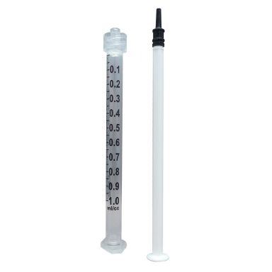 JG1CC-LL-LDS-100 - 1 cc Calibrated Low Dead Space Manual Luer Lock Syringe - Pack of 100 pcs