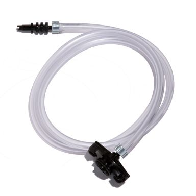 JG30A-X - 30/50 cc Standard Syringe Adapter w/ 3 ft. 1/4" OD Tubing - Black Barb
