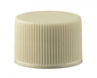JGC-512WL - 1, 2 & 4 oz. White Closed Bottle Cap - Neck Size 20-410 - Pack of 100 pcs