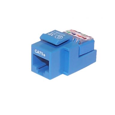 Cat5E RJ45 Tool-Less Jack -Blue