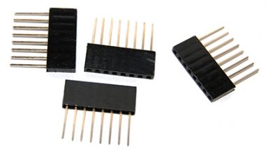 LS-00008 - Stackable Headers - 8 Pin, Pkg/4