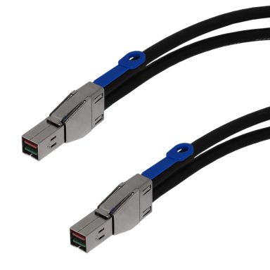 HD Mini-Sas (SFF-8644) to HD Mini-Sas (SFF-8644) 12G Cable - 28 awg - 0.5M