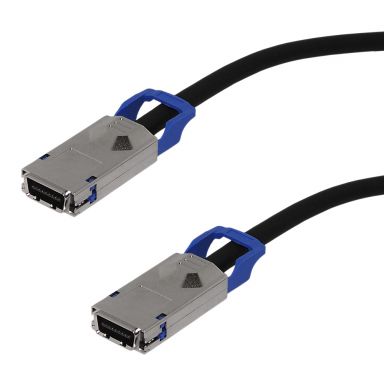 Cx4 (SFF-8470) to Cx4 (SFF-8470) Cable - Ejectorstyle - 28 awg - 0.5M