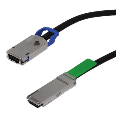 QSFP+ (SFF-8436) to Cx4 (SFF-8470) Cable - Ejectorstyle - 0.5M