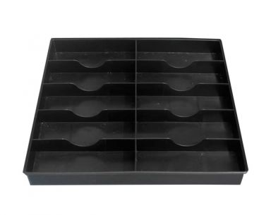 MS-Q14.1 - ESD-Safe Component Tray, 6-1/2 x 2-1/2 x 1-3/8" I.D., 10 Cells