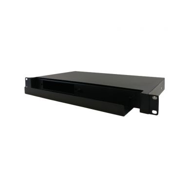 1U 19" Rack Mount FDU with Slide Out (Holds 2 Panels) (Non-LGX) - Black