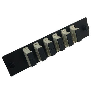 Loaded Adapter Panel with 6 X Duplex SC/PC Multi Mode (Non-LGX) - Black