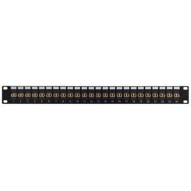 24 Port LC/LC Multimode 62.5U Duplex Patch Panel - 19" Rack Mount 1U