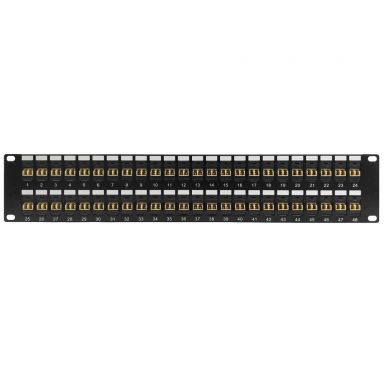 48 Port LC/LC Multimode 62.5U Duplex Patch Panel - 19" Rack Mount 2U