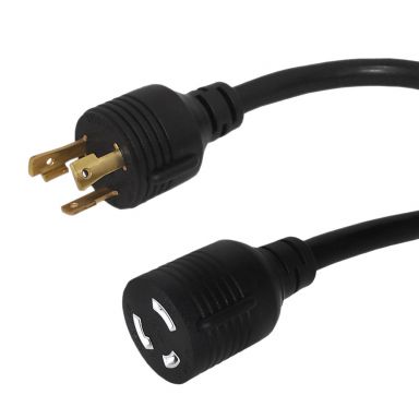 Nema L5-30P to Nemal5-30R Power Cable - 10 awg -SJT Jacket - 15 ft
