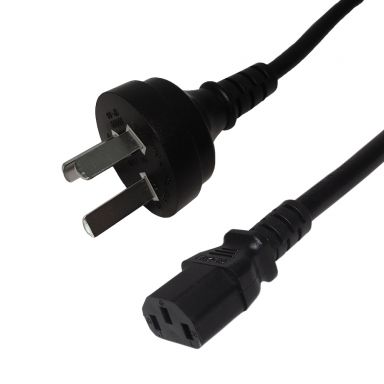 GB2099 (China) to IEC C13 -H05VV-F 1.0 (10A 250V) Powercord
