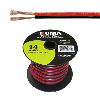 PW14-25 - Low Voltage DC Power Cable, 14AWG, 25ft Roll