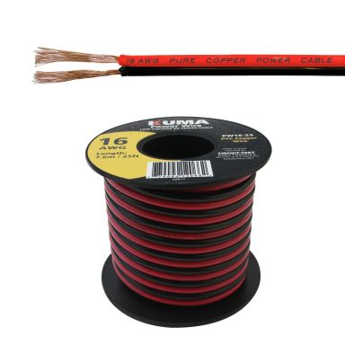 PW16-25 - Low Voltage DC Power Cable, 16AWG, 25ft Roll