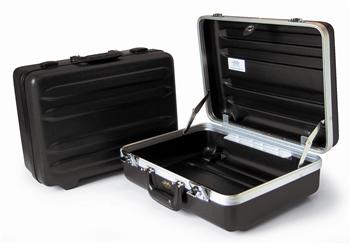 9252-B, 8 In. All Black Horizontal Ribbed Tool Case-Reg 18.0x13.25x8.75
