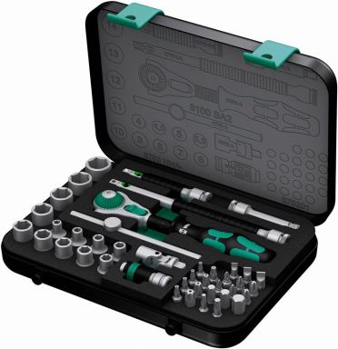 003533 Zyklop Ratchet 1/4 in. Drive Set 42Pc Metric 8100 Sa2