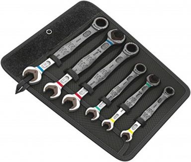 6000/6002 Joker 6 Set 1 Ratcheting combination/double open-end wrenches set, 6 pieces