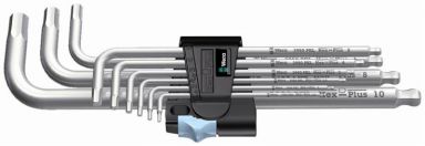 3950/9 Hex-Plus Stainless 1 L-Key set, Metric, stainless, 9 pieces