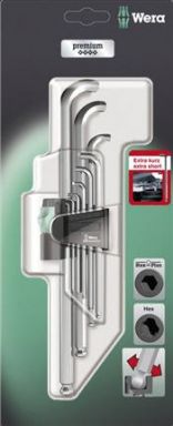 073594 Ballpoint Hex Key Set 9Pc Metric Carded 950 Pkls/9 Sm N Sb