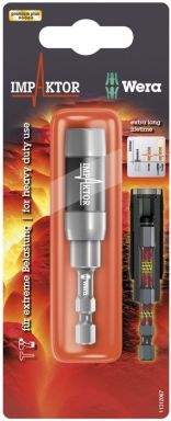 073990 Impaktor Bit Holder With Ring Magnet Carded 897/4 Imp R Sb 1/4 in. X 75 mm