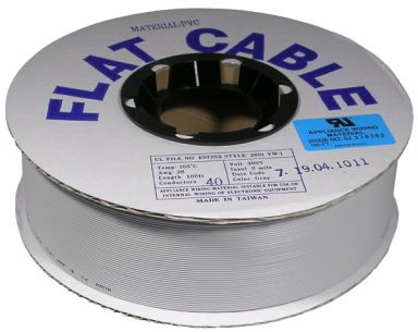 Ribbon Cable 10-Conductor 28 AWG Grey
