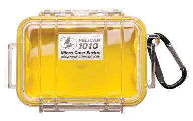 1010, Micro Case YELLOW-CLEAR,  4.37" x 2.87" x 1.68"