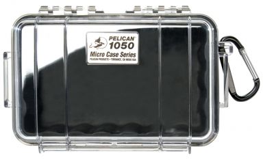 1050, Micro Case BLACK-CLEAR,  6.31" x 3.68" x 2.75"