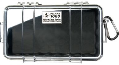 1060, Micro Case BLACK-CLEAR,   8.25" x 4.25" x 2.25"