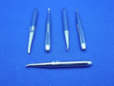 Soldering Tips 1/16in Bent Chisel(Long Reach), 1.60mm (0.063"). For PS-90 soldering irons - Pkg of 5