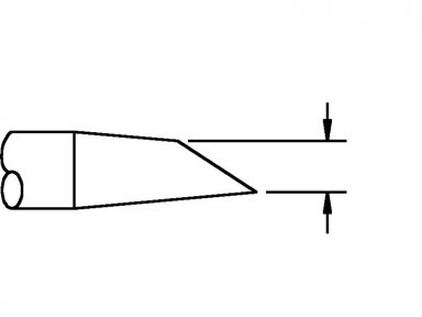 Single Sided Chisel TD-100 Soldering tip