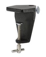 Heavy Duty Cast Iron Clamp Assembly- Maximum Opening Width of 2.5" - Shadow White