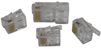 Modular Telephone Plugs (for solid round wire) 6P/6C