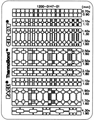 Resistors/Capacitors Frame ThermoBond Cir-Kits.