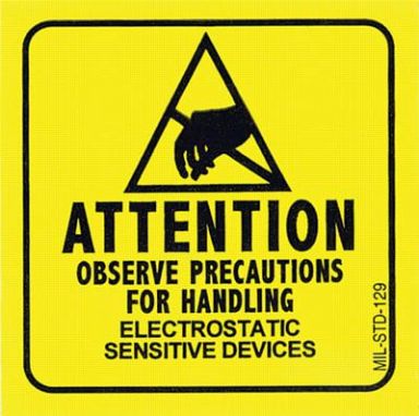 Military Label, MIL-STD-129N, 2 in. x 2 in., 500/roll