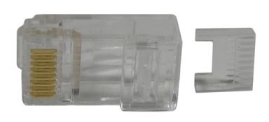 CAT 5E 8P/8C Plug RND/SOL 50U"AU UL/CSA