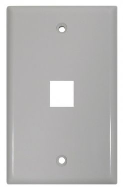 Flush Mount Wall Plates for 1 jacks white