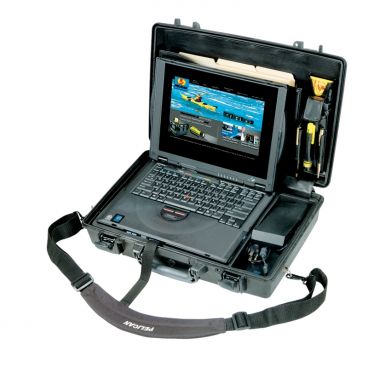 1490CC1, Laptop Case with Computer Tray & Lid Organizer) BLACK, 17.75" x 11.37" x 4.12"