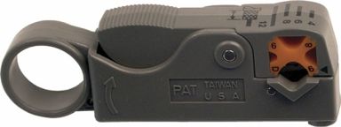 2 Level Coaxial Cable Stripper for RG-58/59/62/6/6 Quad Shield, Mini-Coax