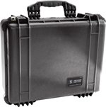 1550, Medium Case (with foam) BLACK, 18.43" x 14.00" x 7.62"