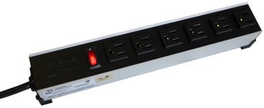 6 Rotated Outlet Heavy Duty Power Strip - 6ft Cord, 5-15P Plug, 5-15R Receptacles, Light Only