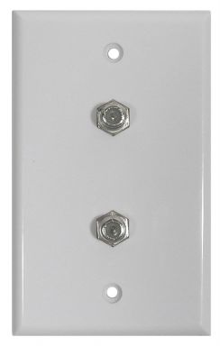 Duplex CATV Wall Plate