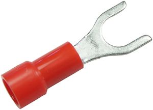 22-18 AWG #6 Vinyl Spade Connectors