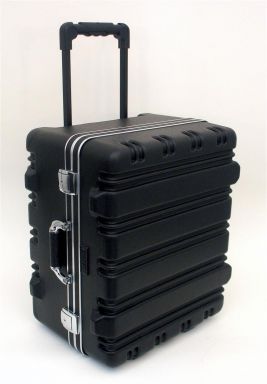 181509H HEAVY-DUTY POLYETHYLENE CASE WITH WHEELS AND TELESCOPING HANDLE