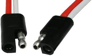 16 AWG 24" 2 Pin Trailer Connector