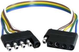 16 AWG 12" 5 Pin Square Trailer Connector