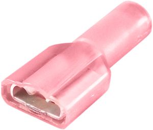 22-18 AWG .250 Nylon Female Single Bump Quick Connectors