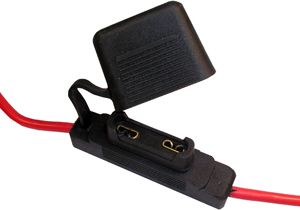 8 AWG 60A MAX Blade In-Line Fuse Holder with Cap