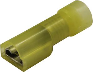 12-10 AWG .250 Nylon Female Single Bump Quick Connectors