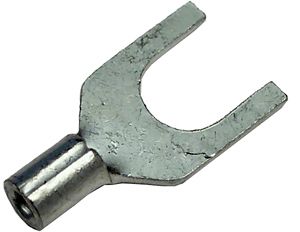 22-18 AWG #8 Non-Insulated Butted Spade Connectors